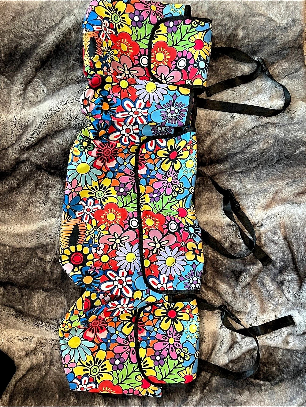 Bohemian 70’s Floral Trunk Organizer